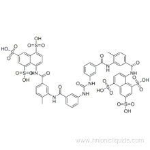 8,8'-[carbonylbis[imino-3,1-phenylenecarbonylimino(4-methyl-3,1-phenylene)carbonylimino]]bisnaphthalene-1,3,5-trisulphonic acid CAS 145-63-1